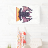 Fledermaus Yoga Fluss Banner (Insitu)