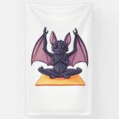 Fledermaus Yoga Fluss Banner (Vertikal)