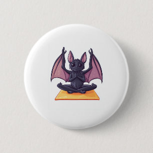 Fledermaus-Yoga-Fluss Button