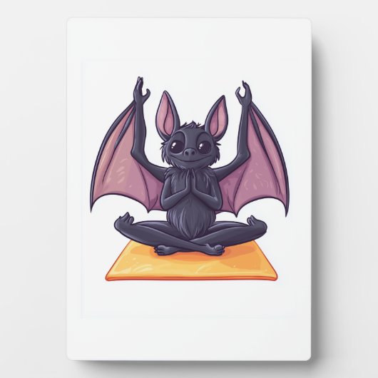 Fledermaus-Yoga-Fluss Fotoplatte (Vorderseite)