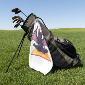 Fledermaus-Yoga-Fluss Golfhandtuch (Gras)