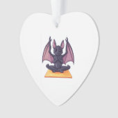 Fledermaus-Yoga-Fluss Ornament (Vorderseite)