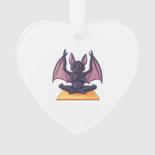 Fledermaus-Yoga-Fluss Ornament