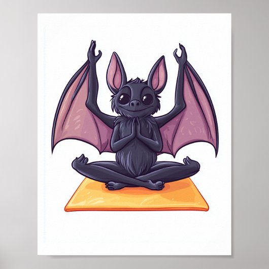 Fledermaus Yoga Fluss Poster (Vorne)
