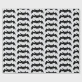 Fledermausdesign Hintergrund in beliebiger Farbe Geschenkpapier (Flach)