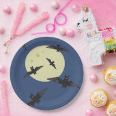 Fledermäuse auf dem Mond Pappteller (Party)