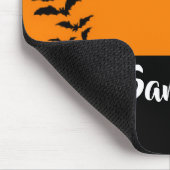 Fledermäuse auf Orange Mousepad (Ecke)