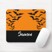 Fledermäuse auf Orange Mousepad (Mit Mouse)