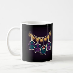 Fledermäuse auf Weihnachtslichter Tasse