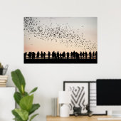 Fledermäuse aus Austin - Austin, Texas Poster (Heimbüro)