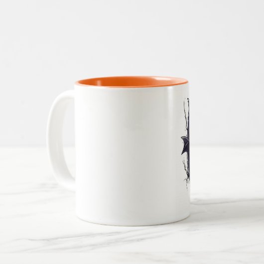 Fledermäuse aus einer Höhle Zweifarbige Tasse (Vorderseite Links)