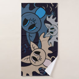 Fledermäuse Badehandtuch