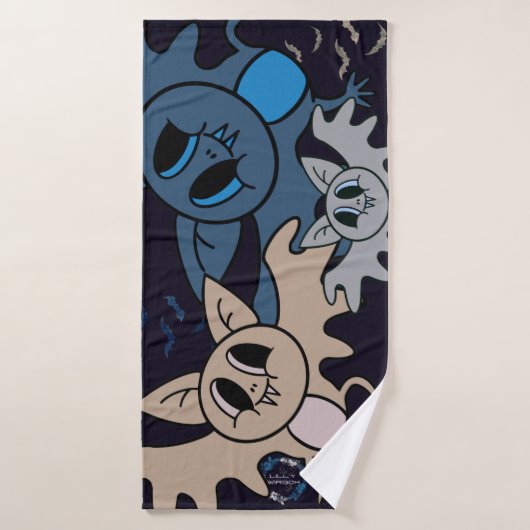 Fledermäuse Badehandtuch (Badehandtuch)