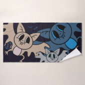 Fledermäuse Badehandtuch (Badehandtuch)