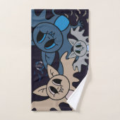 Fledermäuse Badhandtuch Set (Handtuch)