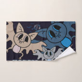 Fledermäuse Badhandtuch Set (Handtuch)