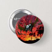 Fledermäuse bei Sonnenuntergang Button (Vorne & Hinten)