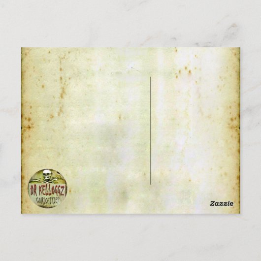 Fledermäuse Blut Postkarte (Rückseite)