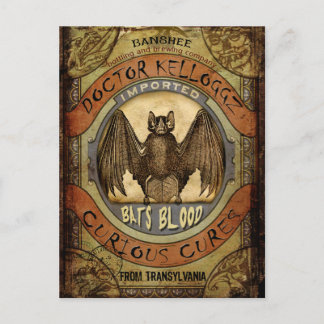 Fledermäuse Blut Postkarte