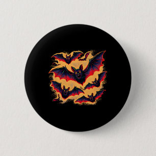Fledermäuse, die Halloween-Weihnachtsfeiern fliege Button