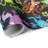 Fledermäuse, Eidechsen, Skorpion und Frosch, die e Geschenkpapier (Rolleneckpunkt)