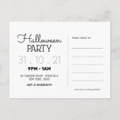 Fledermäuse, Einladung Halloween-Party (Rückseite)