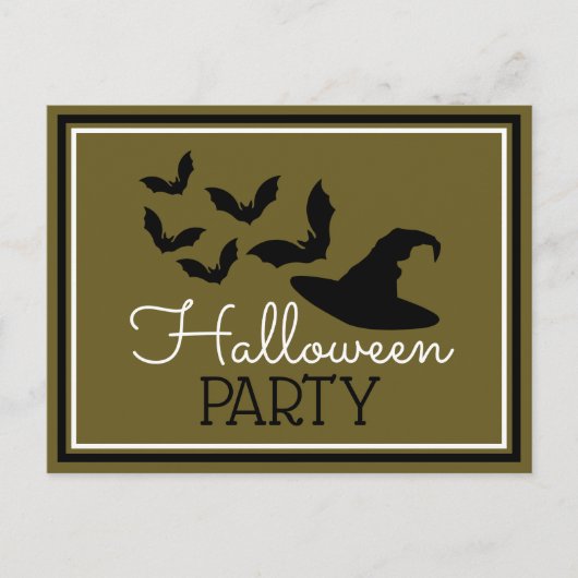 Fledermäuse, Einladung Halloween-Party (Vorderseite)