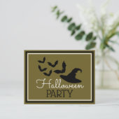 Fledermäuse, Einladung Halloween-Party (Stehend Vorderseite)