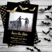 Fledermäuse Foto Halloween Hochzeit Save the Date