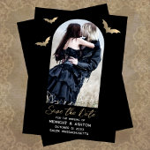 Fledermäuse Foto Halloween Hochzeit Save the Date