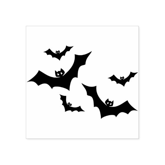 Fledermäuse Gummistempel (Prägung)