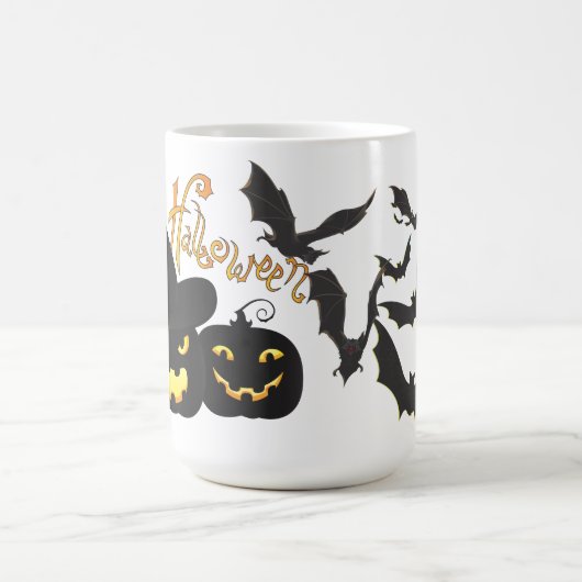 Fledermäuse Halloween Kaffeetasse (Mittel)