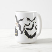 Fledermäuse Halloween Kaffeetasse (VorderseiteRechts)