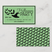 Fledermäuse, Halloween-Party Einladung (Vorne/Hinten)