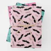 Fledermäuse Halloween-Party Geschenkpapier Set (Beispiel)