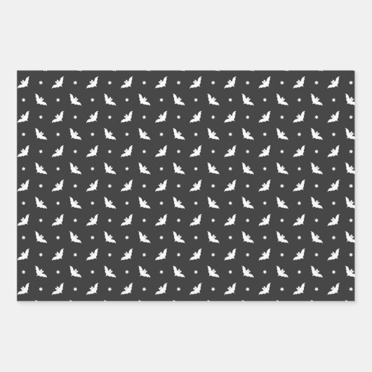 Fledermäuse, Halloween Wrapping Paper Set Geschenkpapier Set (Vorderseite 2)
