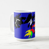 Fledermäuse Herbst Kaffeetasse (Vorderseite Links)