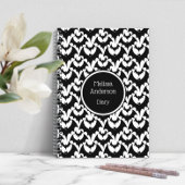 Fledermäuse Horror Gotisches Muster Personalisiert Notizblock