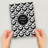 Fledermäuse Horror Gotisches Muster Personalisiert Notizblock