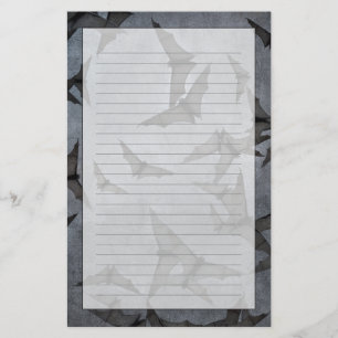 Fledermäuse im dunklen wolkigen Himmel Briefpapier
