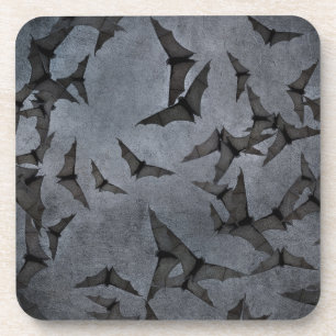 Fledermäuse im dunklen wolkigen Himmel Getränkeuntersetzer