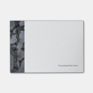 Fledermäuse im dunklen wolkigen Himmel Post-it Klebezettel