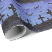 Fledermäuse im Friedhof Geschenkpapier (Rolleneckpunkt)