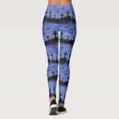 Fledermäuse im Friedhof Leggings (Rückseite)