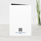 Fledermäuse im Mondlicht 5" x 7" Faltkarte Karte (Rückseite)