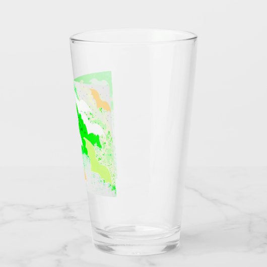 Fledermäuse in Flight Pastell Green Glas (Links)