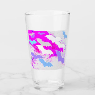 Fledermäuse in Pastellrosa Glas