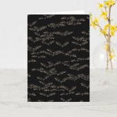 Fledermäuse Karte (Gelbe Blume)