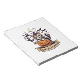 Fledermäuse Katzen Kürbisse Halloween Hexe Katze G Notizblock (angewinkelt)