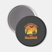Fledermäuse lieben Halloween Spukschloss Design_ Magnet (Vorderseite/Rückseite)